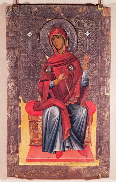 Virgin Mary, from the Annunciation by Macedonian School